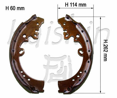 Kaishin K2395 Колодки тормозные барабанные, комплект K2395: Отличная цена - Купить в Польше на 2407.PL!