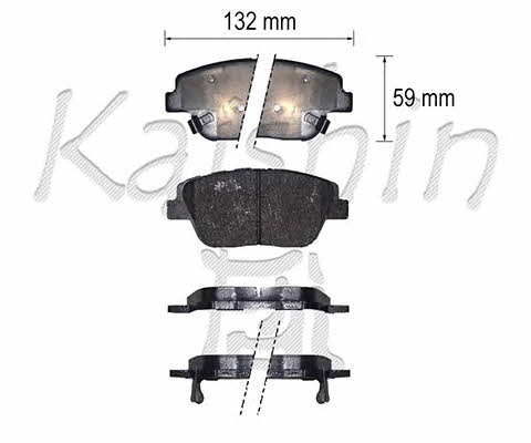 Kaishin FK11302 Тормозные колодки дисковые, комплект FK11302: Отличная цена - Купить в Польше на 2407.PL!