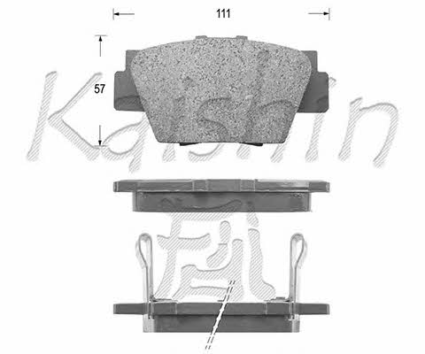 Kaishin FK5063 Brake Pad Set, disc brake FK5063: Buy near me in Poland at 2407.PL - Good price!