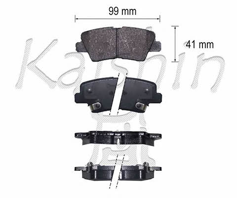 Kaishin FK11297 Brake Pad Set, disc brake FK11297: Buy near me in Poland at 2407.PL - Good price!