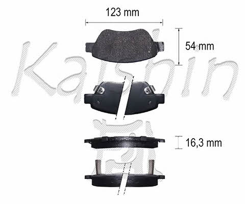 Kaishin FK11227 Brake Pad Set, disc brake FK11227: Buy near me in Poland at 2407.PL - Good price!