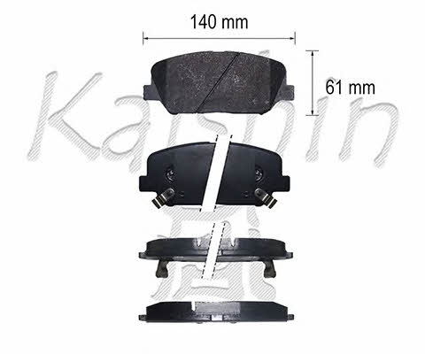 Kaishin FK11305 Тормозные колодки дисковые, комплект FK11305: Отличная цена - Купить в Польше на 2407.PL!
