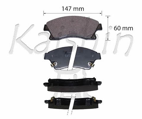 Kaishin FK11291 Brake Pad Set, disc brake FK11291: Buy near me in Poland at 2407.PL - Good price!