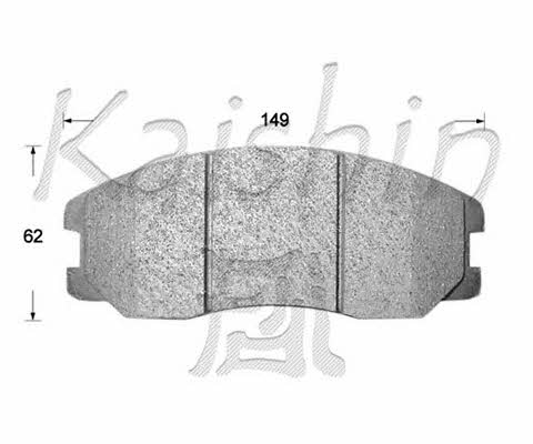 Kaishin FK11242 Brake Pad Set, disc brake FK11242: Buy near me in Poland at 2407.PL - Good price!