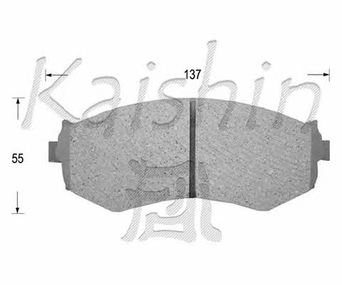 Kaishin FK1154 Тормозные колодки дисковые, комплект FK1154: Отличная цена - Купить в Польше на 2407.PL!
