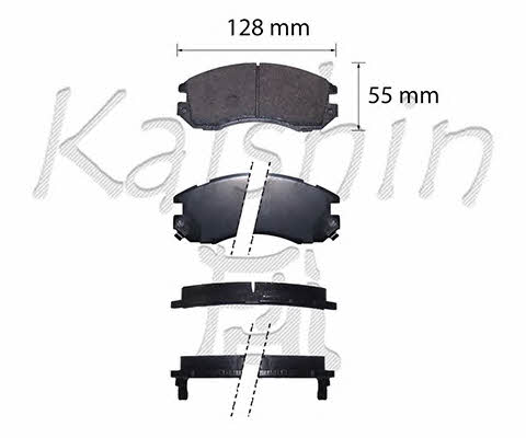 Kaishin FK7014 Тормозные колодки дисковые, комплект FK7014: Отличная цена - Купить в Польше на 2407.PL!