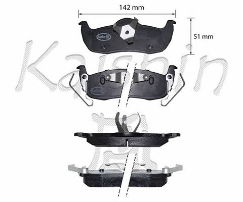 Kaishin FK1313 Brake Pad Set, disc brake FK1313: Buy near me in Poland at 2407.PL - Good price!