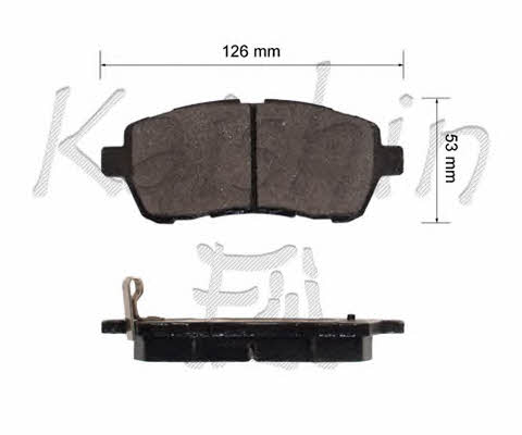 Kaishin FK0051 Brake Pad Set, disc brake FK0051: Buy near me in Poland at 2407.PL - Good price!