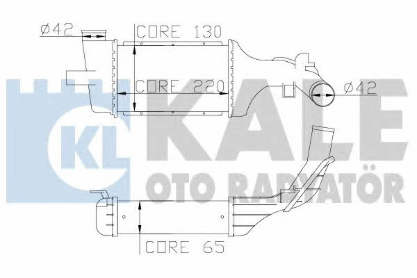 Kale Oto Radiator 345300 Intercooler, charger 345300: Buy near me in Poland at 2407.PL - Good price!