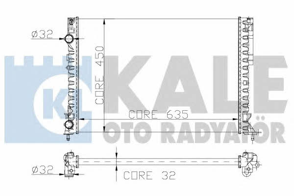 Kale Oto Radiator 162600 Radiator, engine cooling 162600: Buy near me in Poland at 2407.PL - Good price!