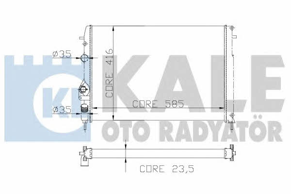 Kale Oto Radiator 205500 Радиатор охлаждения двигателя 205500: Отличная цена - Купить в Польше на 2407.PL!
