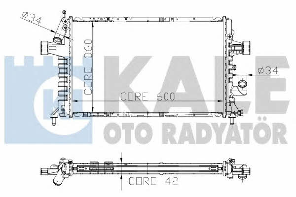 Kale Oto Radiator 141300 Radiator, engine cooling 141300: Buy near me in Poland at 2407.PL - Good price!