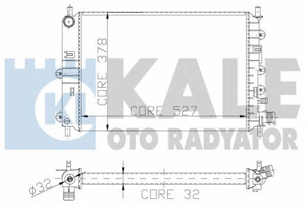 Kale Oto Radiator 103500 Radiator, engine cooling 103500: Buy near me in Poland at 2407.PL - Good price!