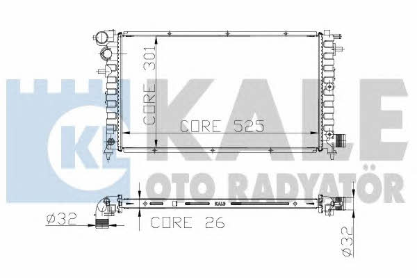 Kale Oto Radiator 217100 Радиатор охлаждения двигателя 217100: Отличная цена - Купить в Польше на 2407.PL!