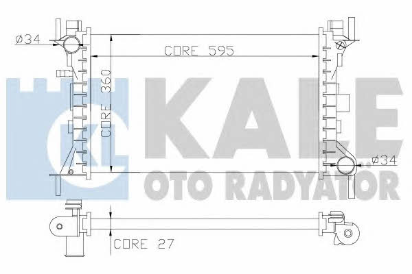 Kale Oto Radiator 349700 Радиатор охлаждения двигателя 349700: Отличная цена - Купить в Польше на 2407.PL!