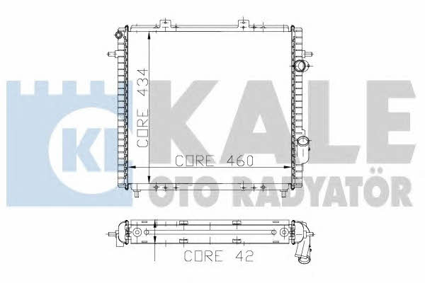 Kale Oto Radiator 208300 Радіатор охолодження двигуна 208300: Приваблива ціна - Купити у Польщі на 2407.PL!