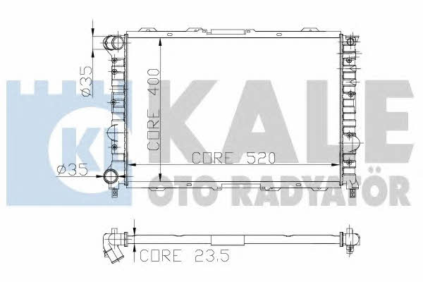 Kale Oto Radiator 230900 Радіатор охолодження двигуна 230900: Приваблива ціна - Купити у Польщі на 2407.PL!