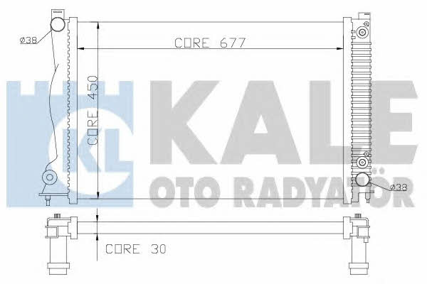 Kale Oto Radiator 364600 Радіатор охолодження двигуна 364600: Приваблива ціна - Купити у Польщі на 2407.PL!