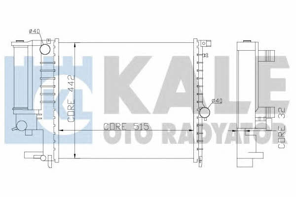 Kale Oto Radiator 348800 Радіатор охолодження двигуна 348800: Приваблива ціна - Купити у Польщі на 2407.PL!