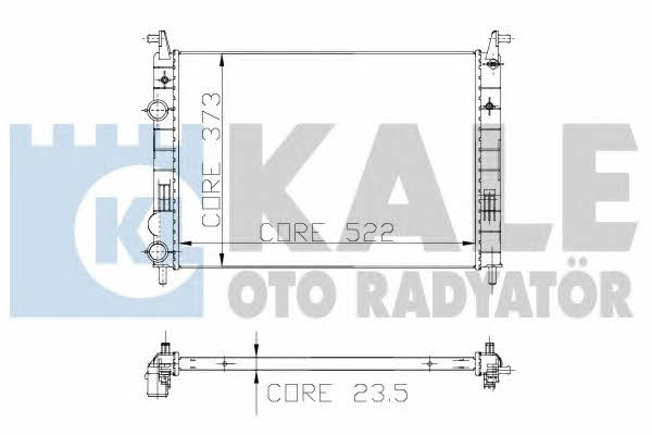 Kale Oto Radiator 142900 Радиатор охлаждения двигателя 142900: Отличная цена - Купить в Польше на 2407.PL!