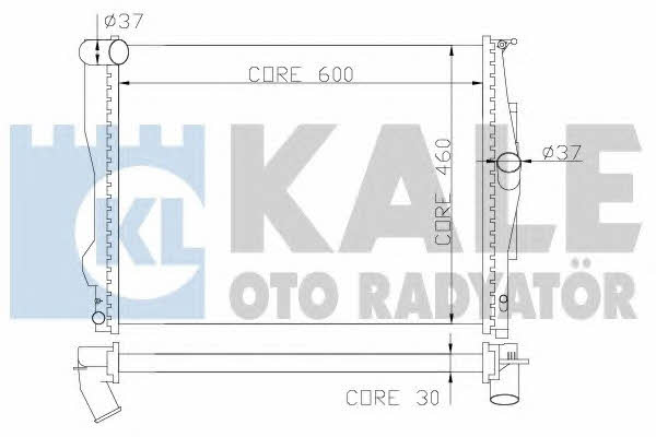 Kale Oto Radiator 348700 Радіатор охолодження двигуна 348700: Приваблива ціна - Купити у Польщі на 2407.PL!