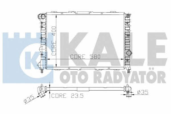 Kale Oto Radiator 230700 Радиатор охлаждения двигателя 230700: Отличная цена - Купить в Польше на 2407.PL!