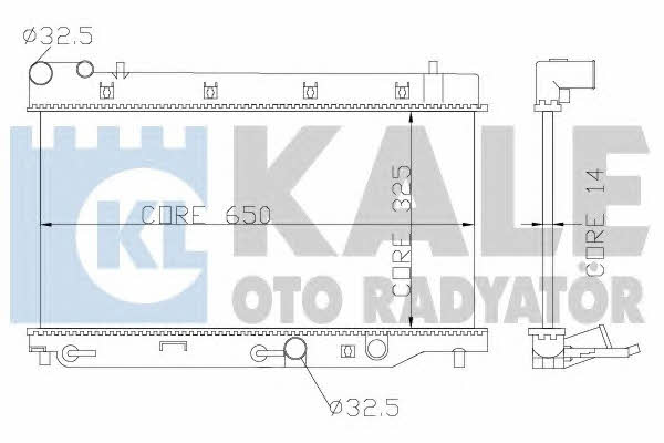 Kale Oto Radiator 349800 Радіатор охолодження двигуна 349800: Приваблива ціна - Купити у Польщі на 2407.PL!