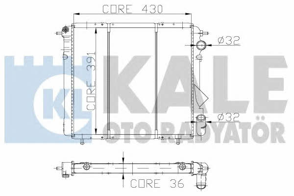 Kale Oto Radiator 108600 Радіатор охолодження двигуна 108600: Приваблива ціна - Купити у Польщі на 2407.PL!