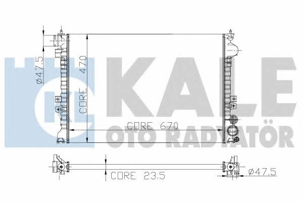 Kale Oto Radiator 217400 Радіатор охолодження двигуна 217400: Приваблива ціна - Купити у Польщі на 2407.PL!