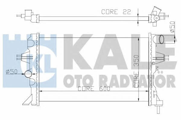 Kale Oto Radiator 363500 Радиатор охлаждения двигателя 363500: Отличная цена - Купить в Польше на 2407.PL!