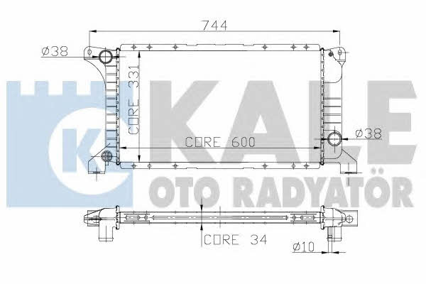 Kale Oto Radiator 221200 Radiator, engine cooling 221200: Buy near me in Poland at 2407.PL - Good price!
