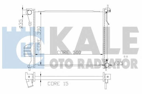Kale Oto Radiator 358500 Радиатор охлаждения двигателя 358500: Отличная цена - Купить в Польше на 2407.PL!