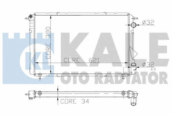 Kale Oto Radiator 217300 Радиатор охлаждения двигателя 217300: Отличная цена - Купить в Польше на 2407.PL!