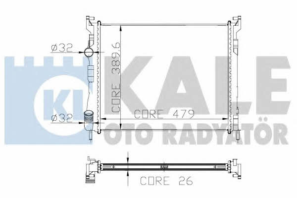 Kale Oto Radiator 207400 Радіатор охолодження двигуна 207400: Приваблива ціна - Купити у Польщі на 2407.PL!