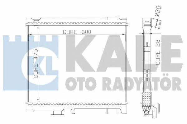 Kale Oto Radiator 358700 Radiator, engine cooling 358700: Buy near me in Poland at 2407.PL - Good price!