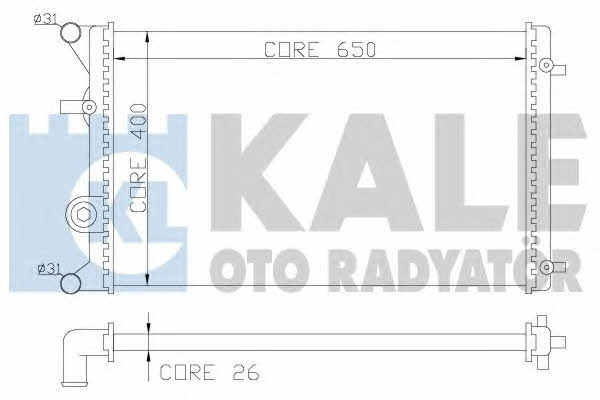 Kale Oto Radiator 366400 Радиатор охлаждения двигателя 366400: Купить в Польше - Отличная цена на 2407.PL!