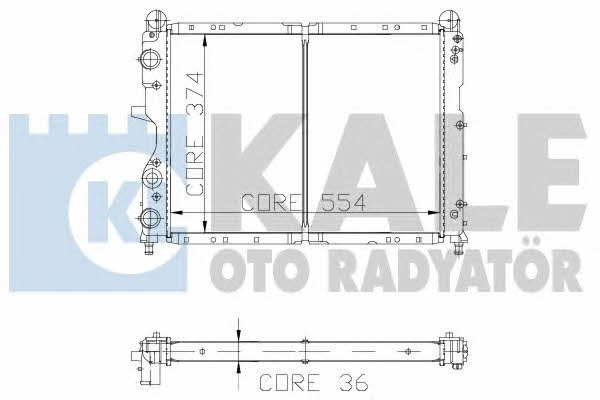 Kale Oto Radiator 102000 Радиатор охлаждения двигателя 102000: Отличная цена - Купить в Польше на 2407.PL!