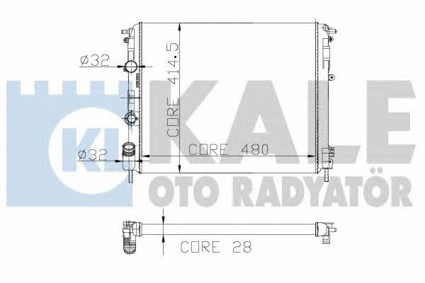 Kale Oto Radiator 205700 Радіатор охолодження двигуна 205700: Приваблива ціна - Купити у Польщі на 2407.PL!