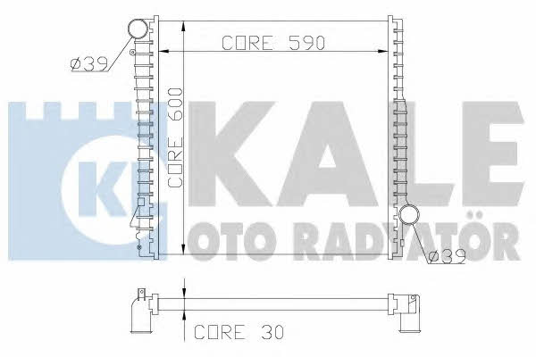Kale Oto Radiator 354300 Радіатор охолодження двигуна 354300: Приваблива ціна - Купити у Польщі на 2407.PL!