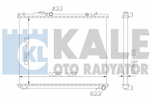 Kale Oto Radiator 355600 Радиатор охлаждения двигателя 355600: Отличная цена - Купить в Польше на 2407.PL!