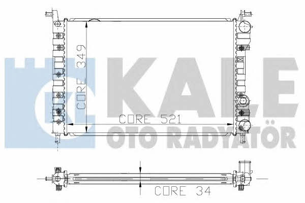 Kale Oto Radiator 120600 Радиатор охлаждения двигателя 120600: Отличная цена - Купить в Польше на 2407.PL!