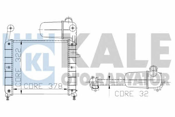 Kale Oto Radiator 102200 Радіатор охолодження двигуна 102200: Купити у Польщі - Добра ціна на 2407.PL!