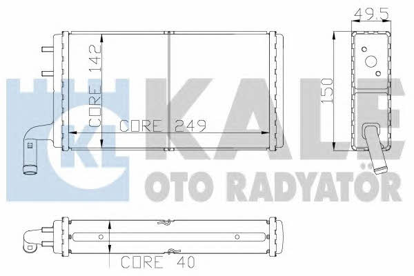 Kale Oto Radiator 102600 Радиатор отопителя салона 102600: Отличная цена - Купить в Польше на 2407.PL!