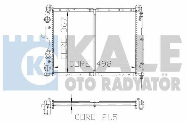 Kale Oto Radiator 101798 Радиатор охлаждения двигателя 101798: Отличная цена - Купить в Польше на 2407.PL!