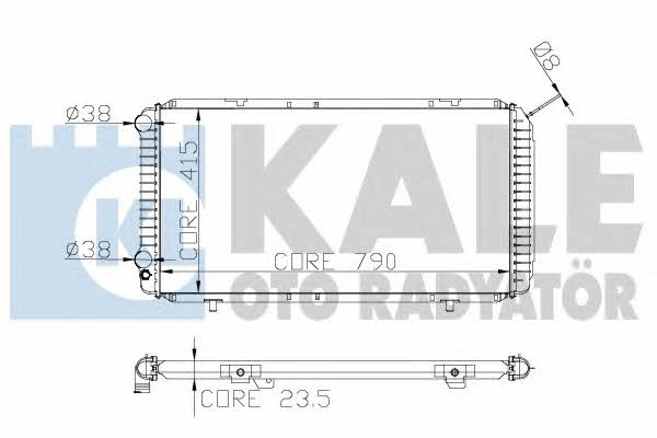 Kale Oto Radiator 258400 Радіатор охолодження двигуна 258400: Приваблива ціна - Купити у Польщі на 2407.PL!