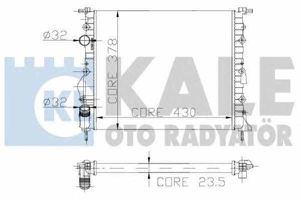 Kale Oto Radiator 109400 Радіатор охолодження двигуна 109400: Приваблива ціна - Купити у Польщі на 2407.PL!