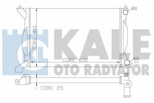Kale Oto Radiator 353700 Радиатор охлаждения двигателя 353700: Отличная цена - Купить в Польше на 2407.PL!