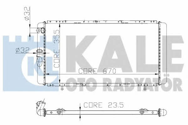 Kale Oto Radiator 208500 Радиатор охлаждения двигателя 208500: Отличная цена - Купить в Польше на 2407.PL!