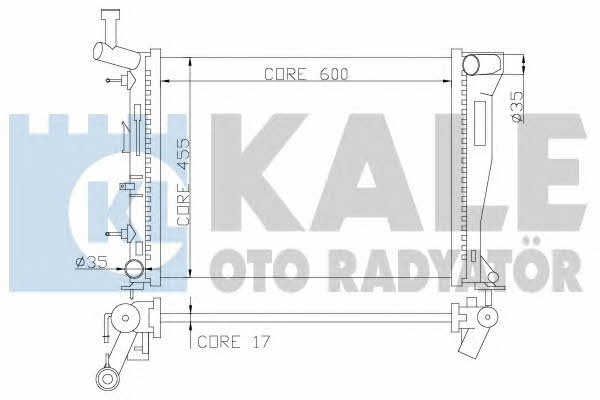 Kale Oto Radiator 350100 Radiator, engine cooling 350100: Buy near me in Poland at 2407.PL - Good price!
