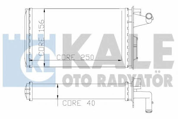 Kale Oto Radiator 116600 Heat exchanger, interior heating 116600: Buy near me in Poland at 2407.PL - Good price!